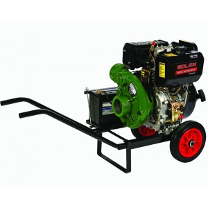 3" Dizel, İpli-Marşlı, Yüksek Basınçlı, El Arabası Tipi, Motopomp(13HP)( - SDP-3YN
