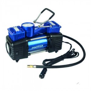 PROTER PR 252 KİT Lastik Şişirme Mini Kompresör (Çift Pistonlu) 150 Psi