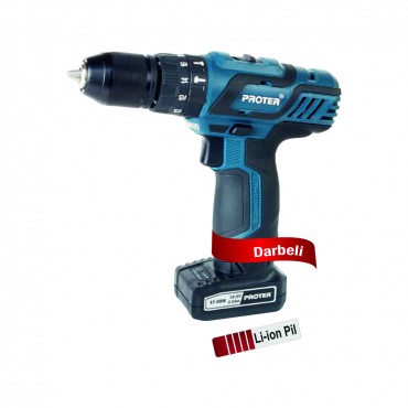 PROTER PST 618 LD Darbeli Şarjlı Matkap 10 Mm - 2.0 Ah/Li-On -18.0 V PROTER PST 618 LD Darbeli Şarjlı Matkap 10 Mm - 2.0 Ah/Li-On -18.0 V